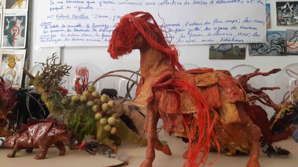 Création de l'atelier la Gribouille de Kaïré qui sera présentée à Avignon dans le cadre de l'exposition intitulée "Les bêtes curieuses", sur le thème des animaux imaginaires.