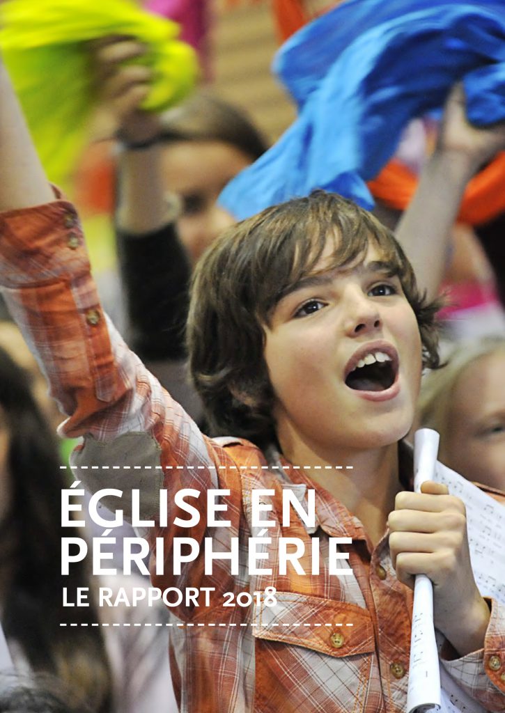 Couverture du rapport 2018 "Eglise en périphérie". 